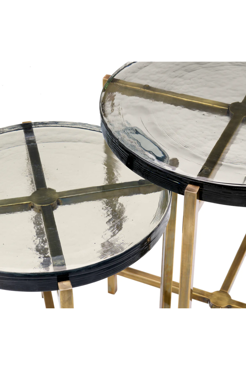 Vintage Brass Framed Side Tables (2) | Eichholtz Haymann | Oroatrade.com