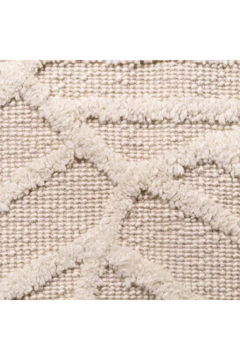 Cream Handwoven Wool Carpet | Eichholtz San Juan | Oroatrade.com