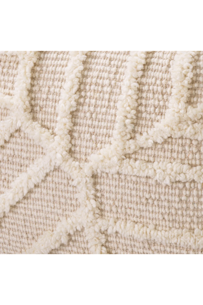 White Wool Modern Stool | Eichholtz San Juan | Oroatrade.com