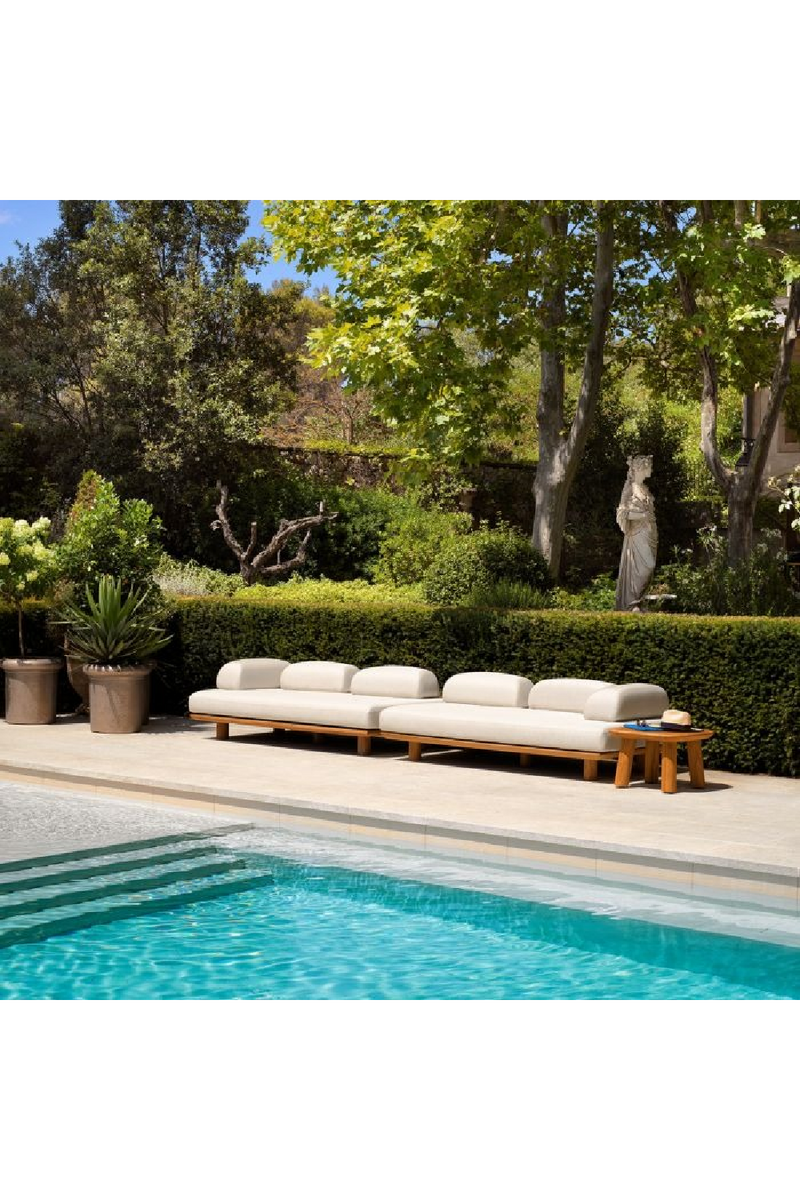 Natural Teak Framed Outdoor Sofa | Eichholtz Nomade | Oroatrade.com