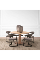 Round Oak Pedestal Dining Table | Eichholtz Astro | Oroatrade.com