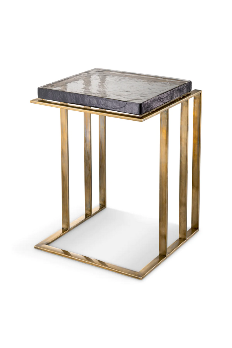 Brass Square Side Table | Eichholtz Crescent | Oroatrade.com