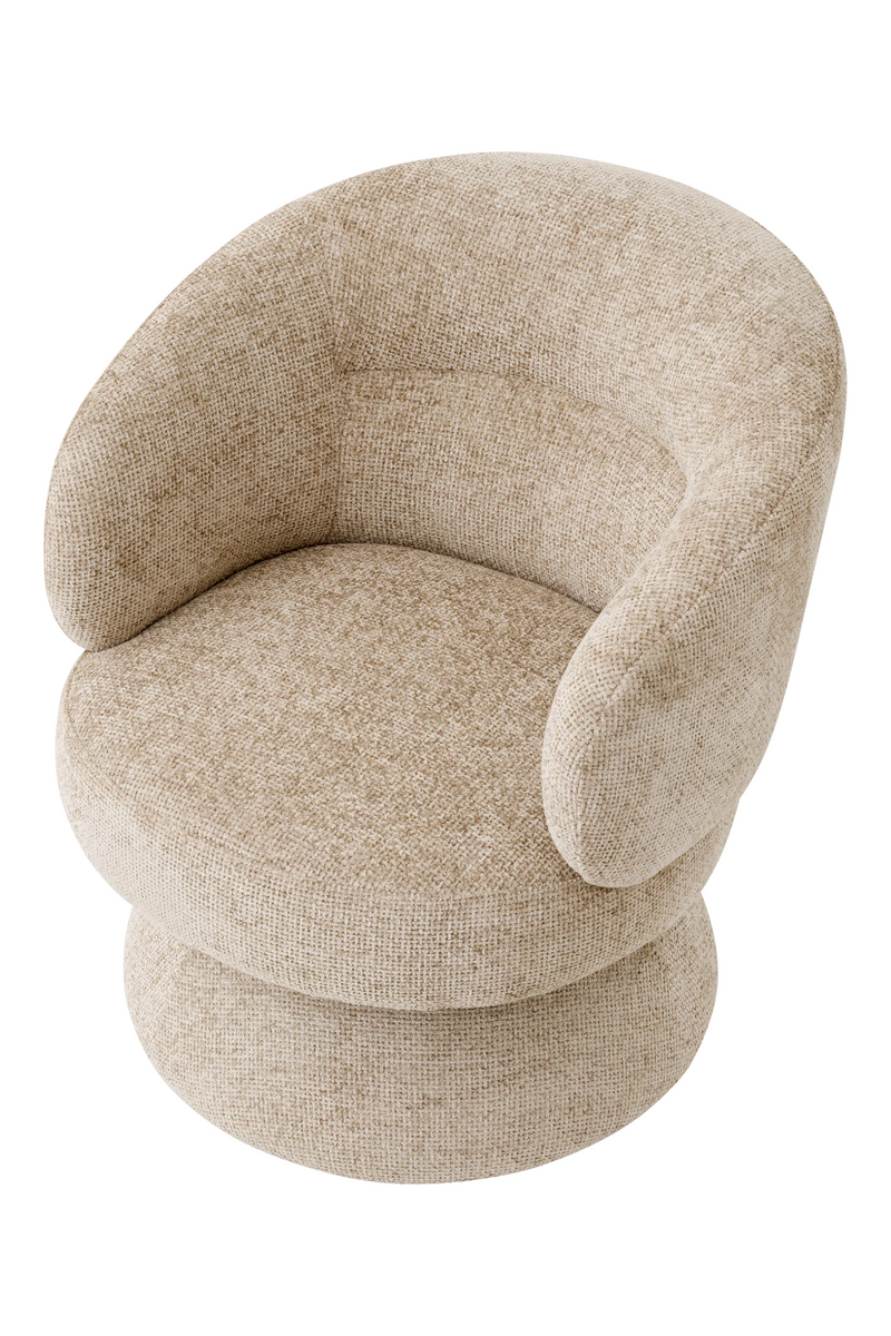 Beige Conical Base Swivel Chair | Eichholtz Liberty | Oroatrade.com
