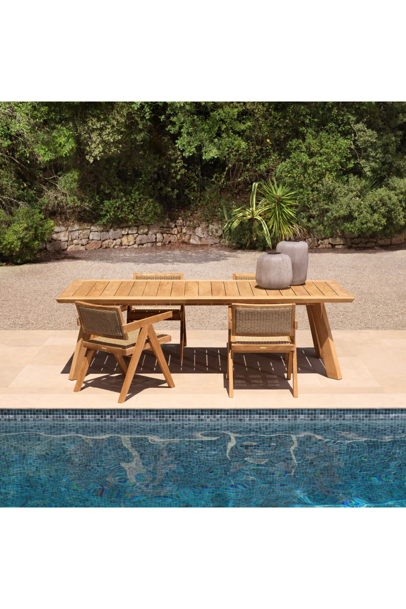 Wooden Outdoor Dining Armchair | Eichholtz Kristo | Oroatrade.com