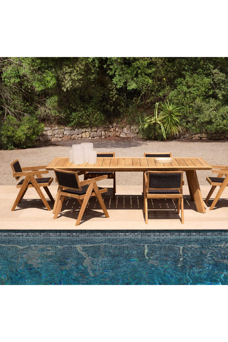 Wooden Outdoor Dining Armchair | Eichholtz Kristo