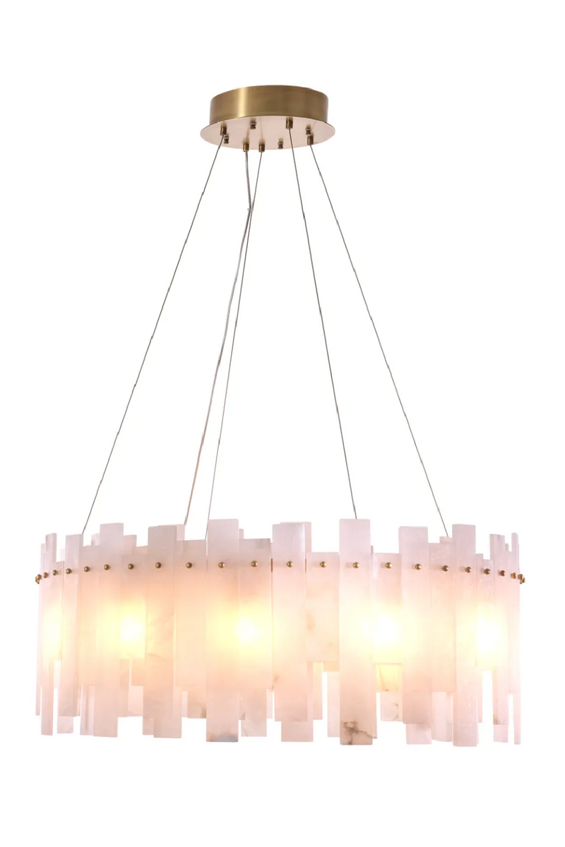 Alabaster Modern Chandelier | Eichholtz Pizzorni | Oroatrade.com