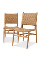 Weave Outdoor Dining Chair Set (2) | Eichholtz Laroc  | Oroatrade.com