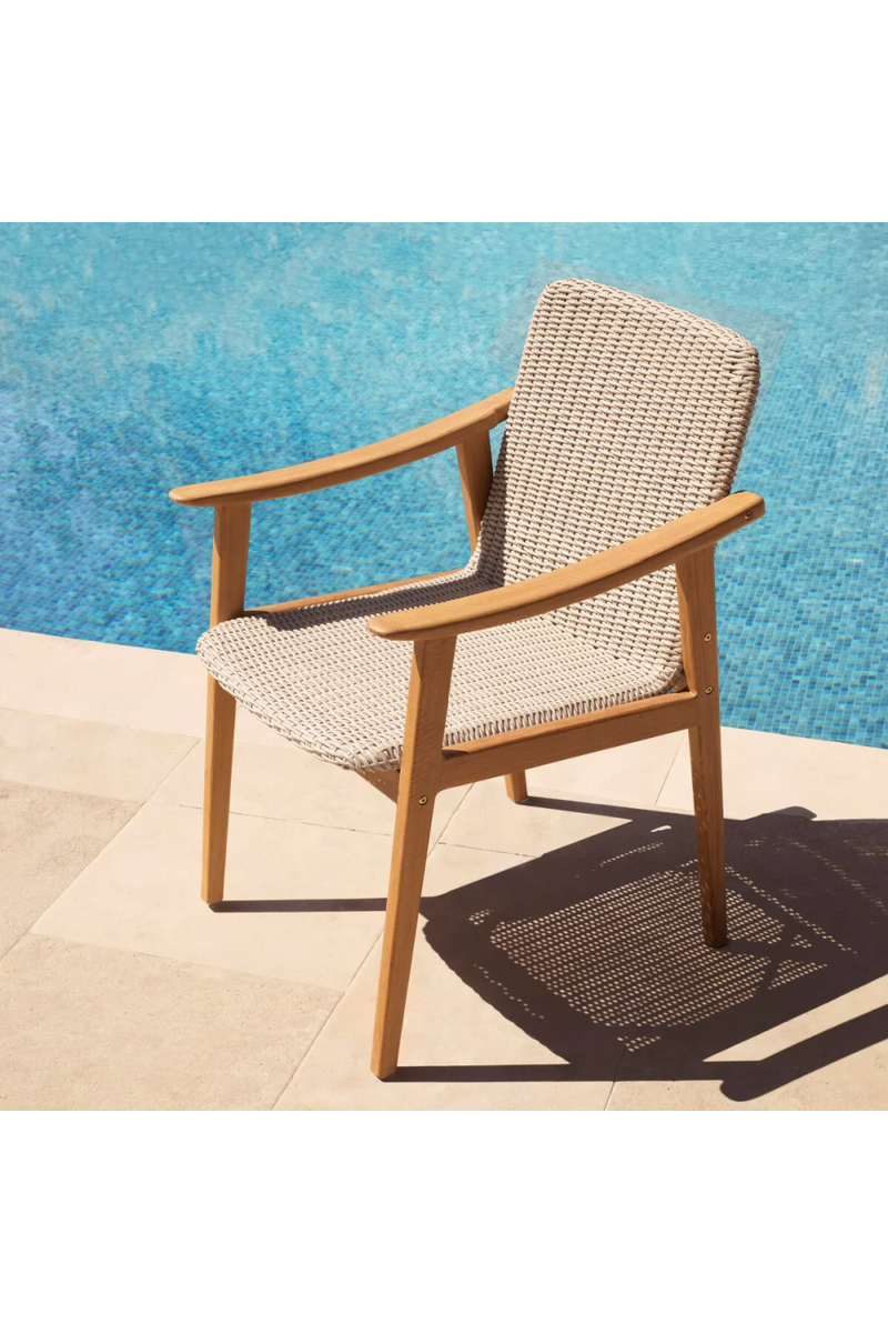 Taupe Weave Outdoor Dining Chair | Eichholtz Honolulu | Oroatrade.com