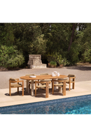 Oval Teak Outdoor Dining Table | Eichholtz Mogador | Oroatrade.com