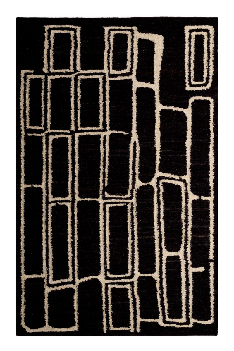 Geometric Patterned Wool Carpet | Eichholtz Vava | Oroatrade.com