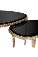 Textured Brass Nesting Side Tables (2) | Eichholtz Livana | Oroatrade.com