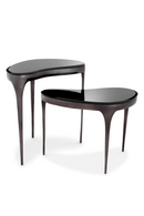 Black Bevelled Glass Side Tables (2) | Eichholtz Zena | Oroatrade.com