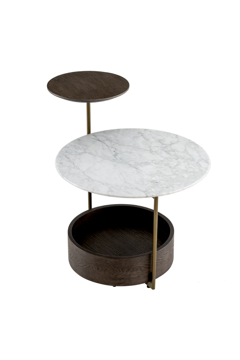 White Marble Modern Side Table | Eichholtz Faye | Oroatrade.com