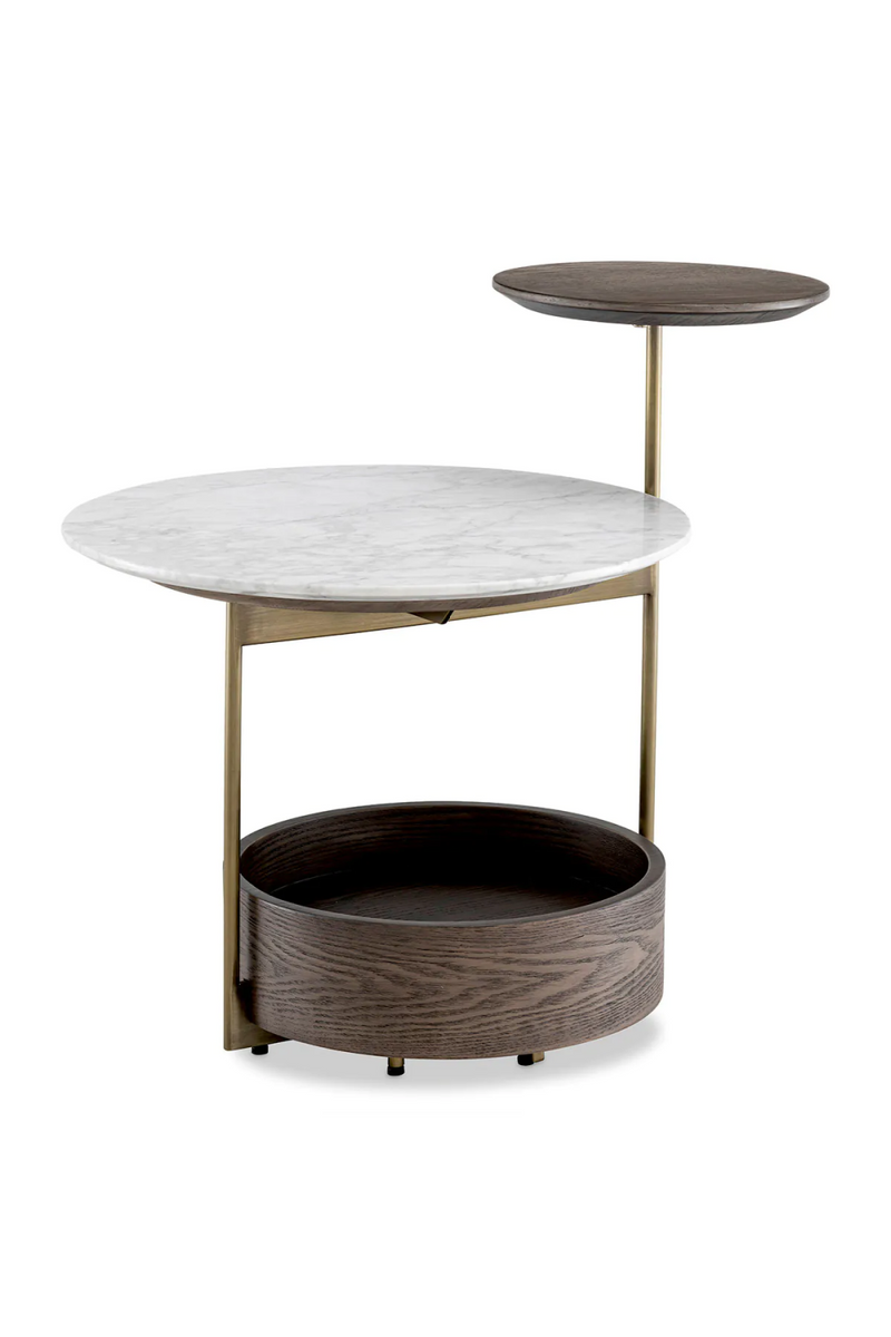 White Marble Modern Side Table | Eichholtz Faye | Oroatrade.com