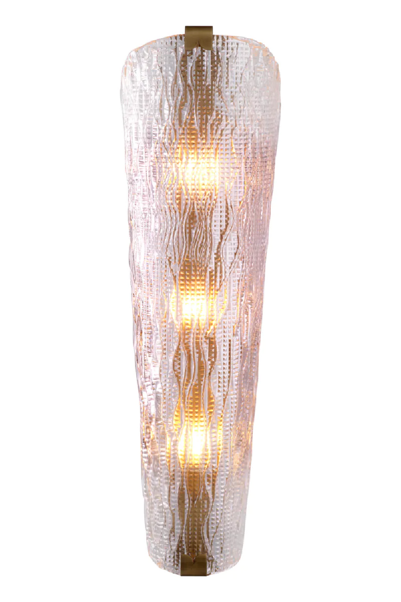 Carved Glass Wall Lamp | Eichholtz Todd | Oroatrade.com