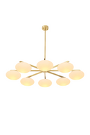 Elliptical White Glass Chandelier | Eichholtz Evergreen