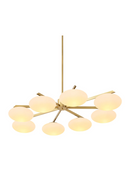 Elliptical White Glass Chandelier | Eichholtz Evergreen