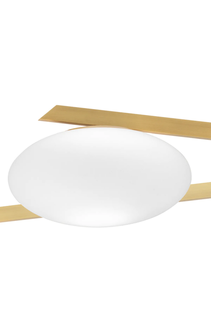 Elliptical White Glass Chandelier | Eichholtz Evergreen