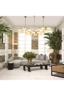 Elliptical White Glass Chandelier | Eichholtz Evergreen