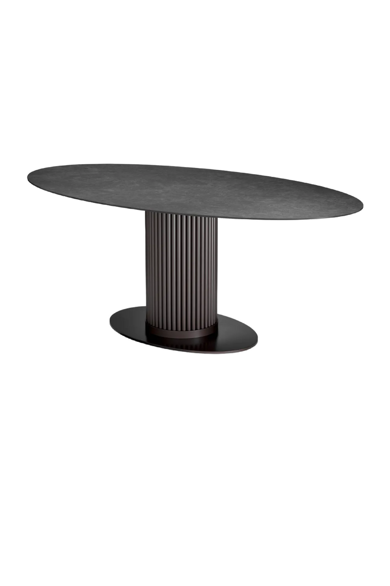 Oval Ceramic Dining Table | Eichholtz Volterra | Oroatrade.com