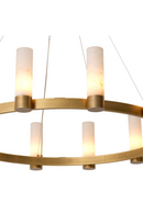 Alabaster Cylinders Chandelier | Eichholtz Castro | Oroatrade.com