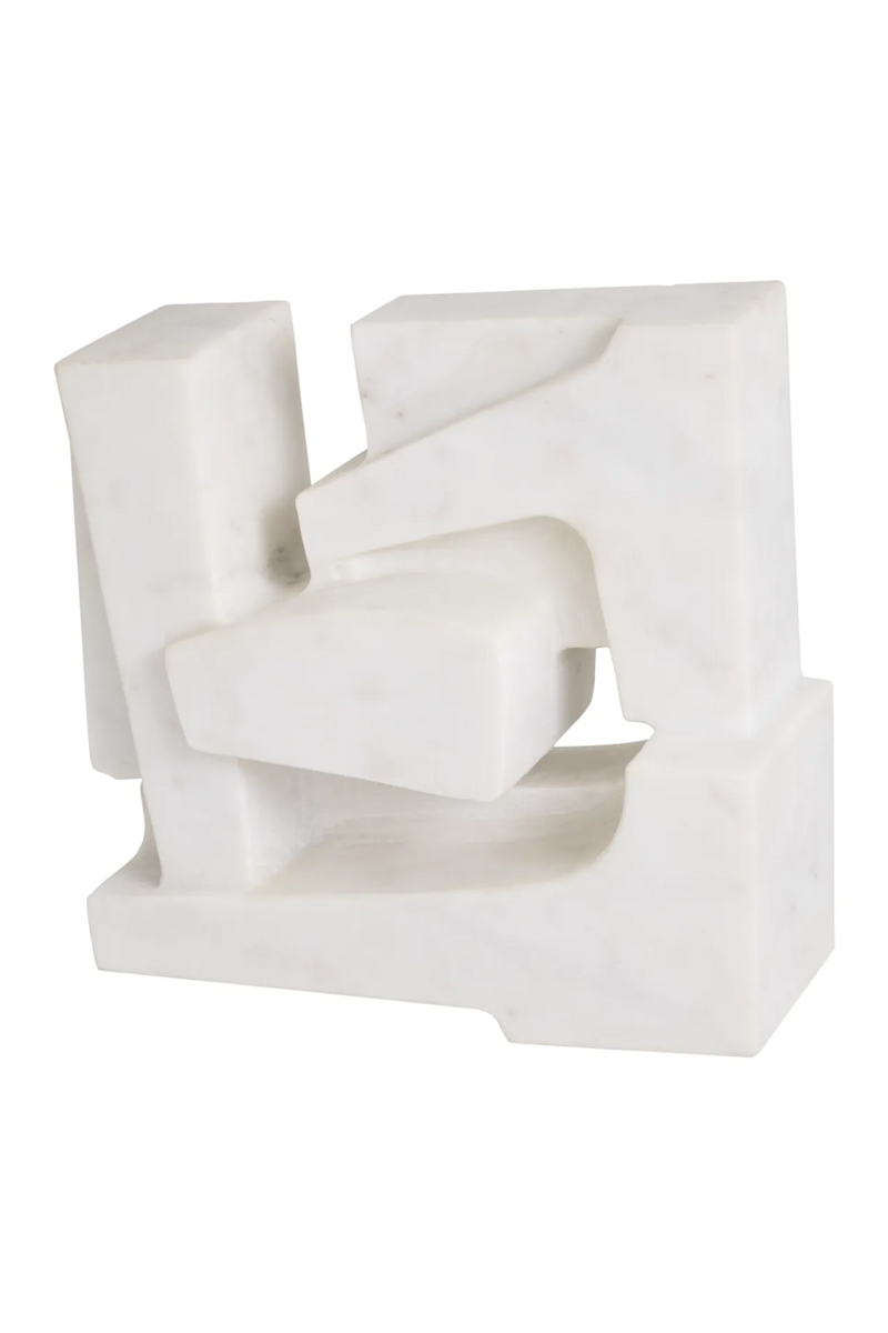 White Marble Abstract Deco Object | Eichholtz Talmont | Oroatrade.com