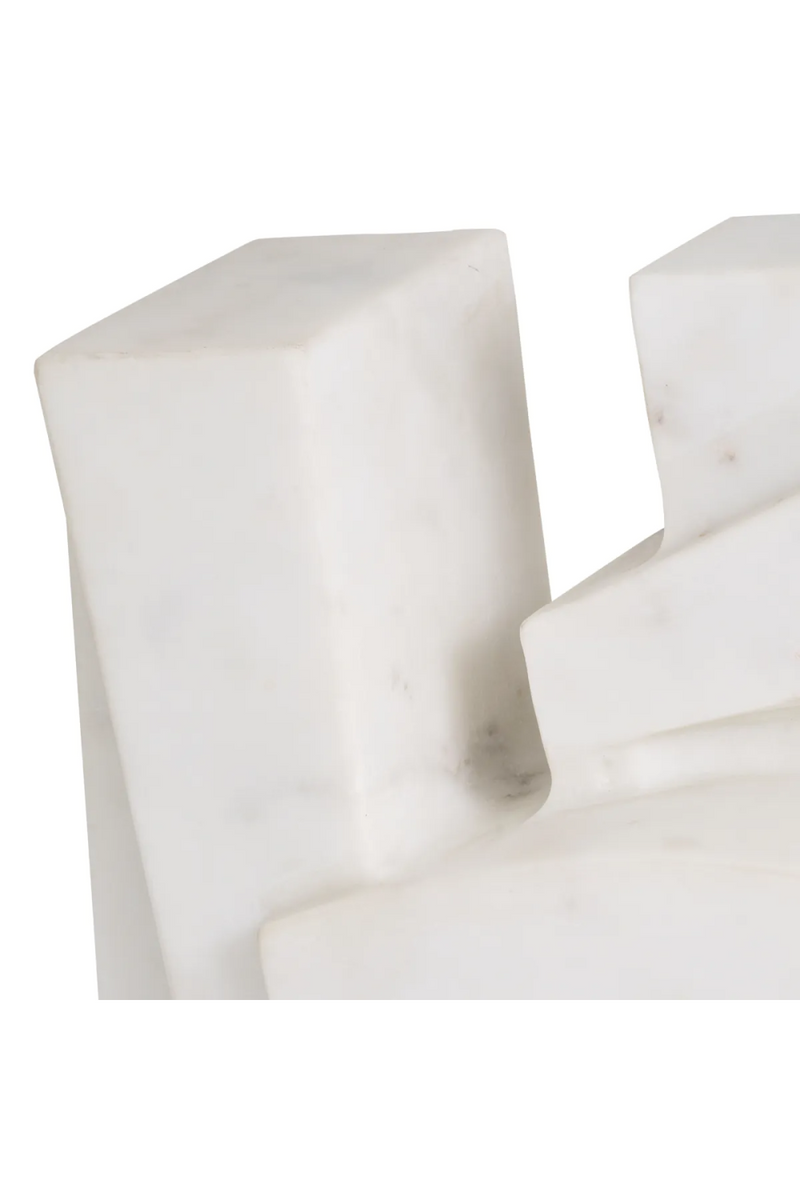 White Marble Abstract Deco Object | Eichholtz Talmont | Oroatrade.com