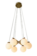 Alabaster Globes Chandelier | Eichholtz Morro | Oroatrade.com