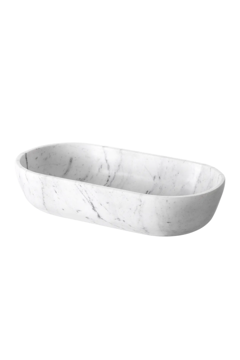 White Marble Bowl | Eichholtz Terrebonne | Oroatrade.com