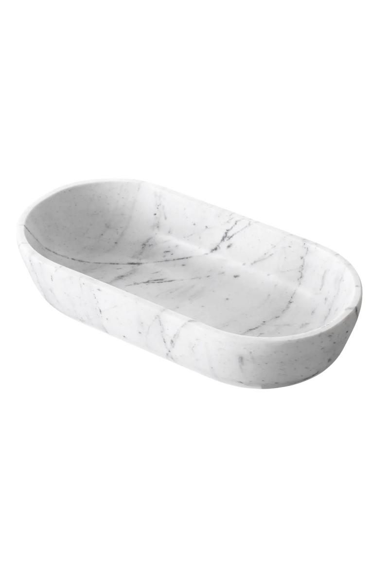 White Marble Bowl | Eichholtz Terrebonne | Oroatrade.com