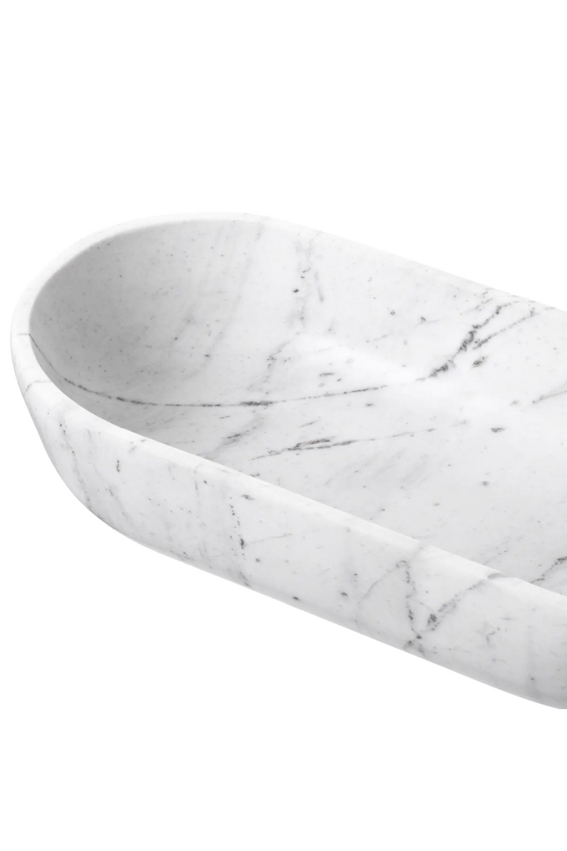 White Marble Bowl | Eichholtz Terrebonne | Oroatrade.com