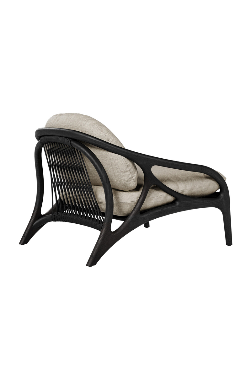 Varnished Teak Outdoor Lounge Chair | Ethnicraft Vime | Oroatrade.com