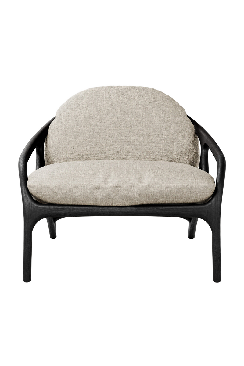 Varnished Teak Outdoor Lounge Chair | Ethnicraft Vime | Oroatrade.com
