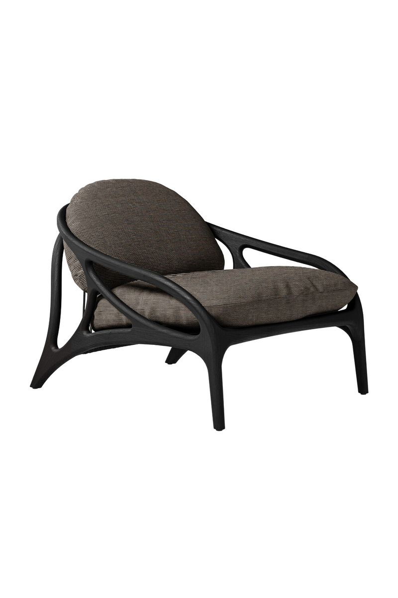 Varnished Teak Outdoor Lounge Chair | Ethnicraft Vime | Oroatrade.com