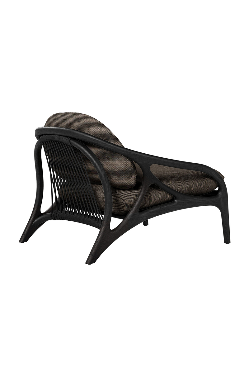 Varnished Teak Outdoor Lounge Chair | Ethnicraft Vime | Oroatrade.com