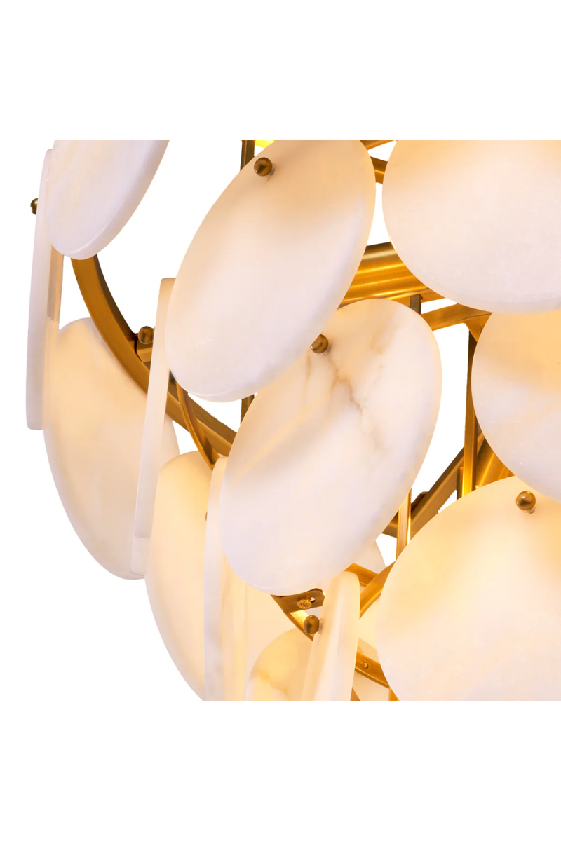 Tiered Alabaster Chandelier | Eichholtz Clementina | Oroatrade.com