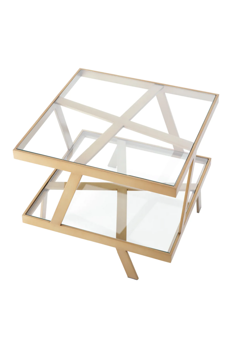 Two-Tier Glass Side Table | Eichholtz Billinghurst | Oroatrade.com