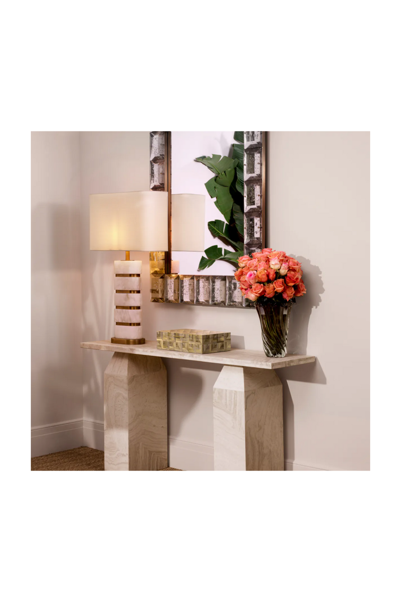 Rectangular Travertine Console Table | Eichholtz Tarragona | Oroatrade.com