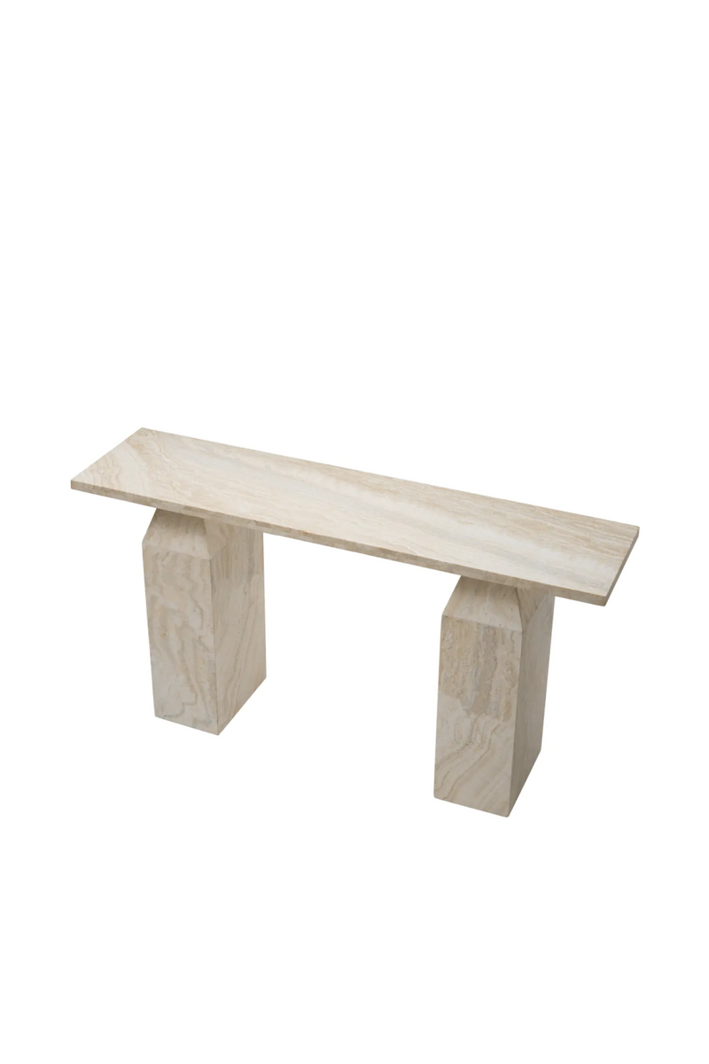 Rectangular Travertine Console Table | Eichholtz Tarragona | Oroatrade.com