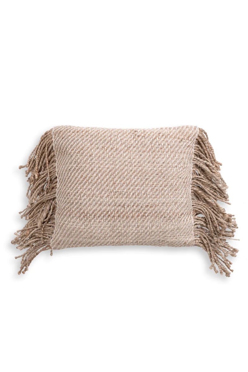 Natural Jute Fringed Cushion | Eichholtz Vieste | Oroatrade.com