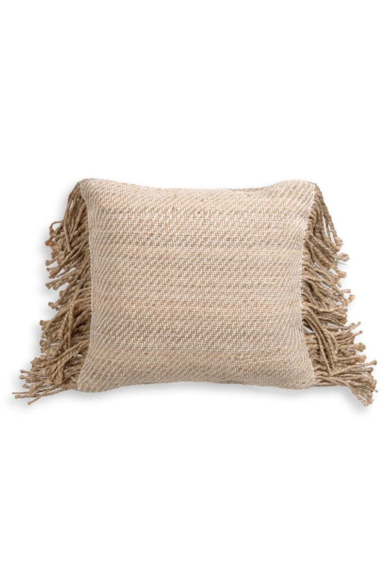 Natural Jute Fringed Cushion | Eichholtz Vieste | Oroatrade.com