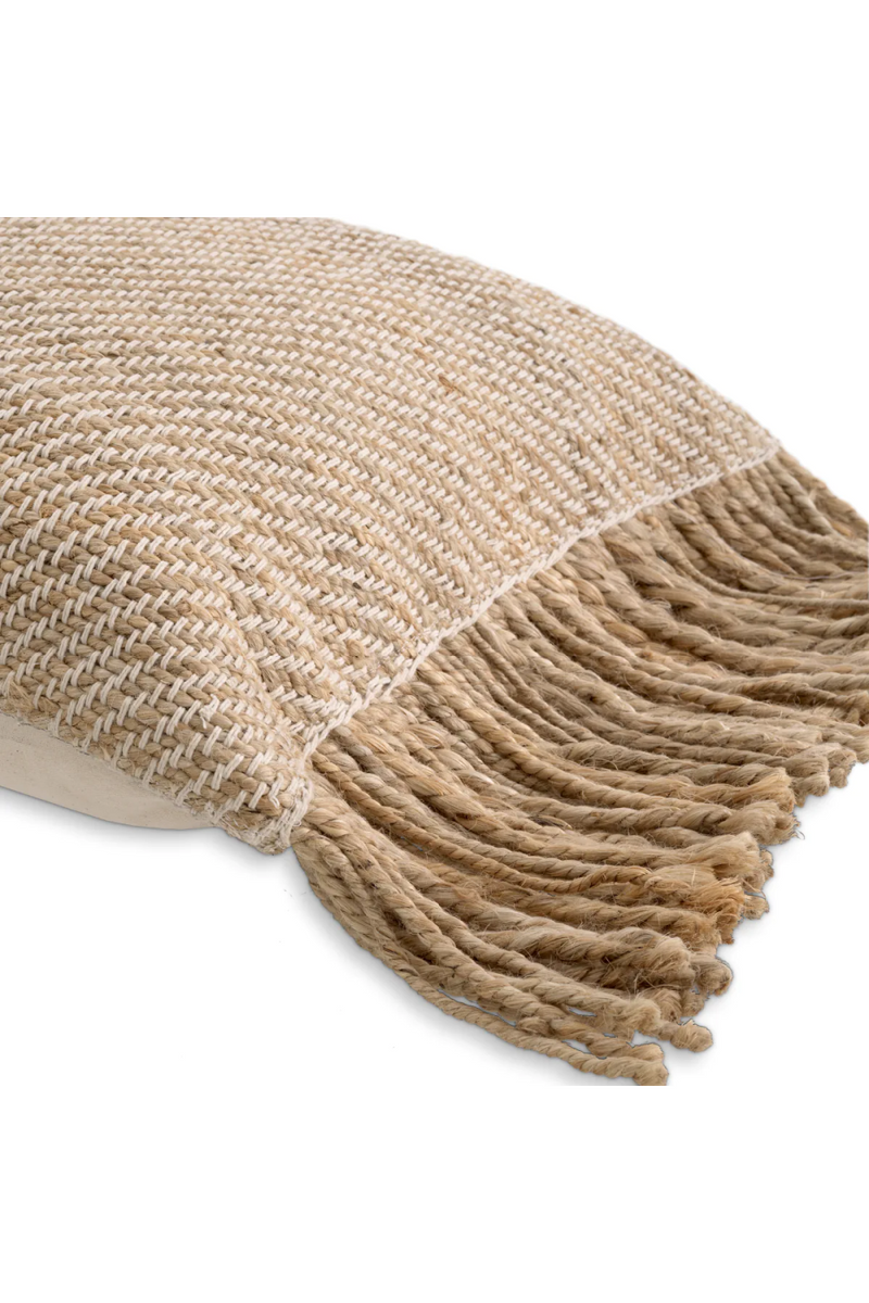 Natural Jute Fringed Cushion | Eichholtz Vieste | Oroatrade.com