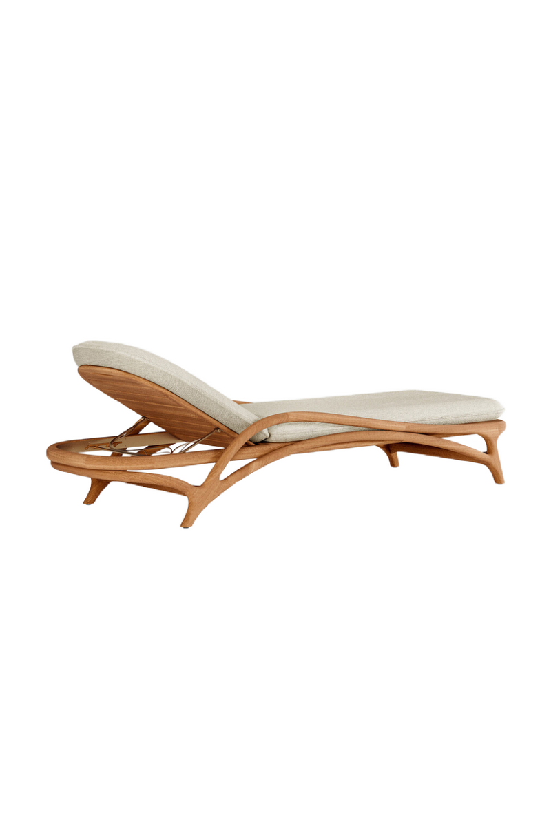 Adjustable Teak Outdoor Lounger | Ethnicraft Zen | Oroatrade.com