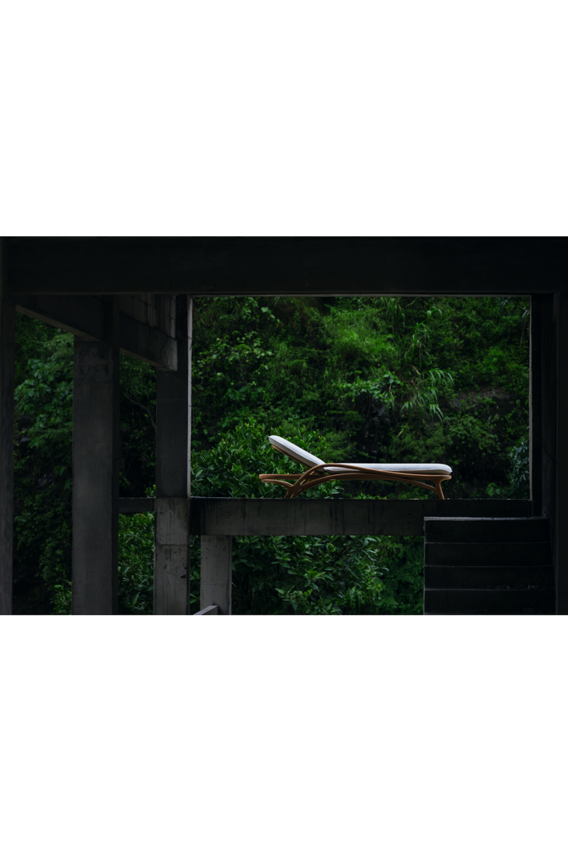 Adjustable Teak Outdoor Lounger | Ethnicraft Zen | Oroatrade.com