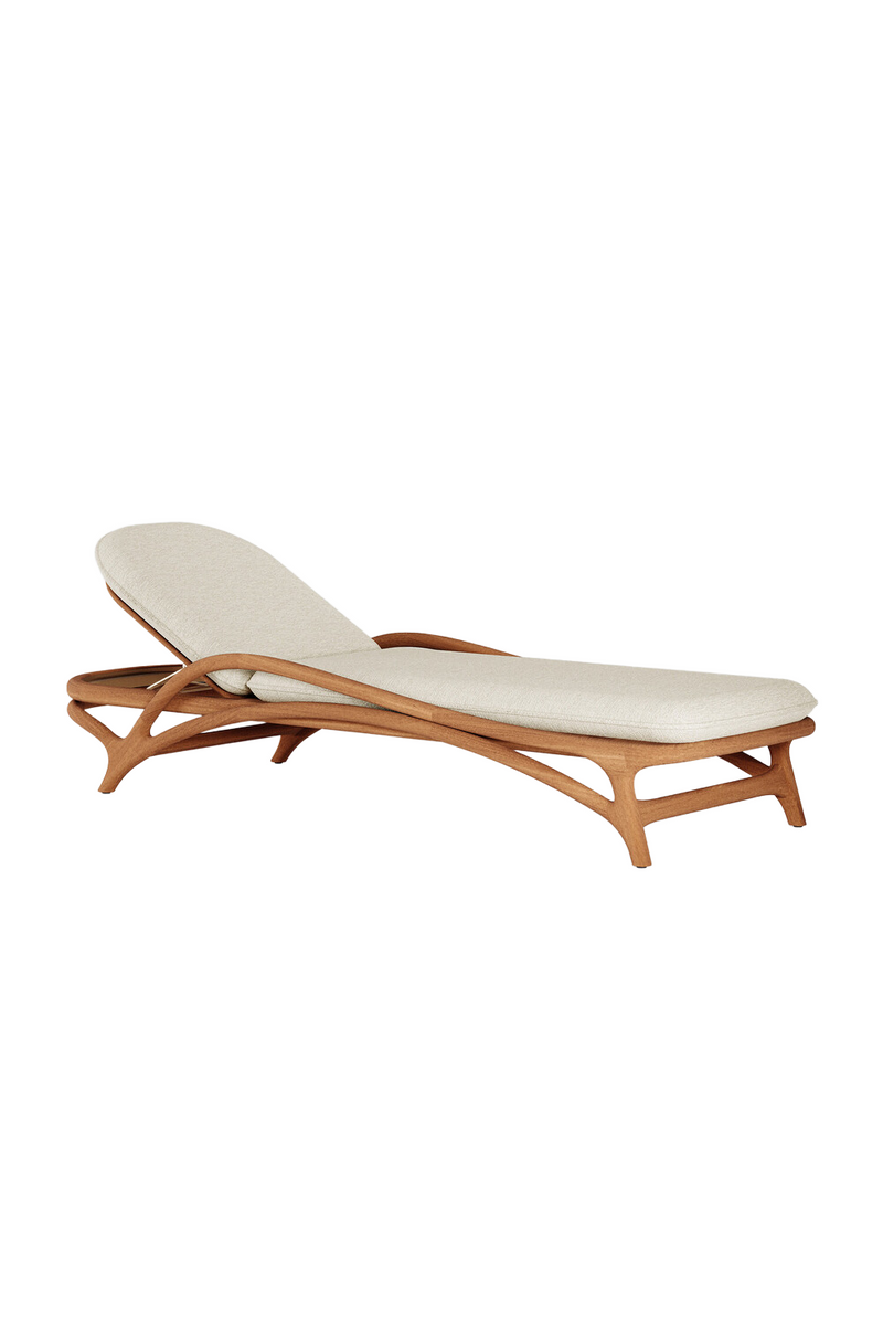 Adjustable Teak Outdoor Lounger | Ethnicraft Zen | Oroatrade.com