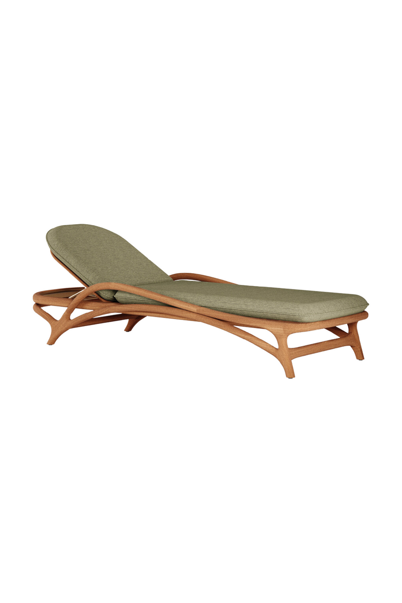 Adjustable Teak Outdoor Lounger | Ethnicraft Zen | Oroatrade.com