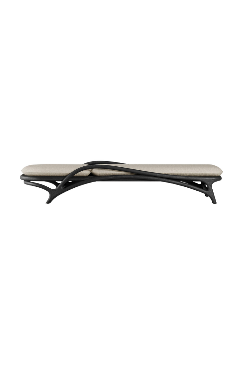 Adjustable Varnished Teak Outdoor Lounger | Ethnicraft Zen | Oroatrade.com