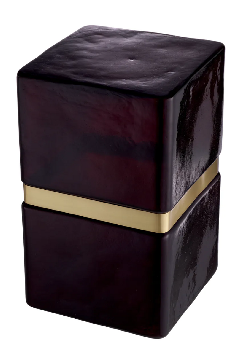 Black Glass Modern Side Table | Eichholtz Arturo | Oroatrade.com