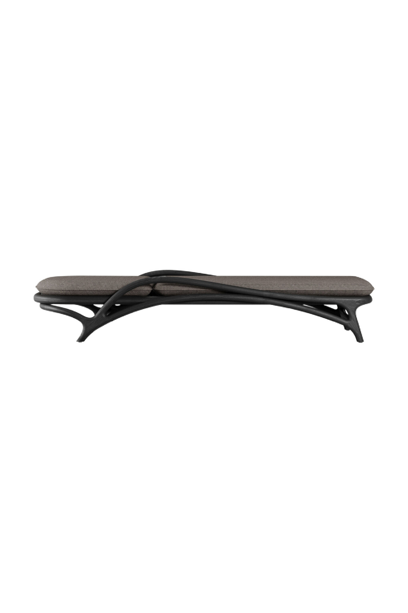 Adjustable Varnished Teak Outdoor Lounger | Ethnicraft Zen | Oroatrade.com