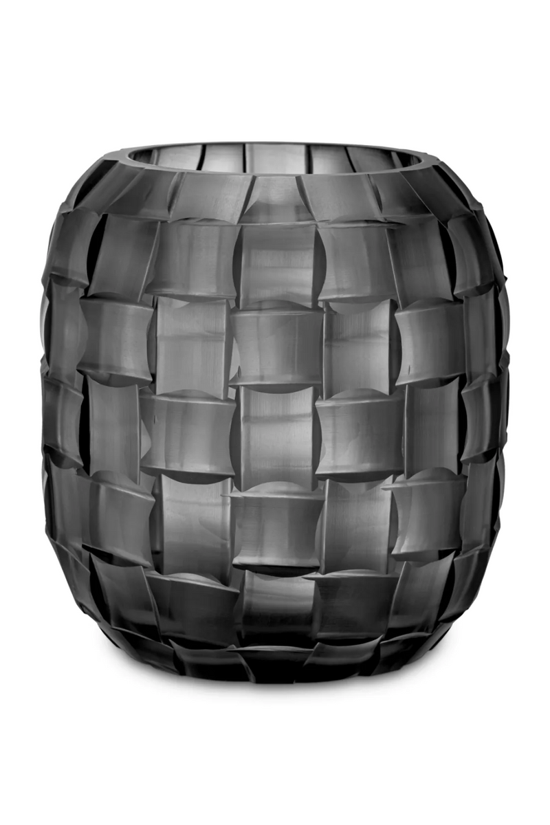Gray Hand Blown Glass Vase | Eichholtz Varese | Oroatrade.com